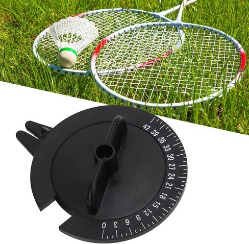 HERCHR Badminton Racket String Tension Meter, 0 to 42 Lbs Plastic Tension Calibrator Tool for String Machines & Racket Maintenance, Portable Pressure Tester (Black) in Saudi Arabia