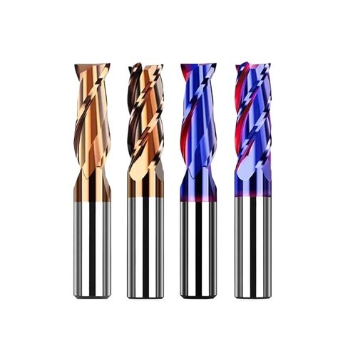 Carbide End Mills Cutting Tool for CNC Maching Alloy Coating Flat Metal Cutter 2/4 Flutes Tungsten Steel Milling(D6xD6x75L) in Saudi Arabia