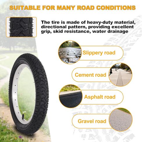 14 x 2.125 E-Bike Tire with Schrader Valve, 14 Inch Heavy Duty Folding Tire Compatible with Road Bike Scooters and E-Bike Tires 2 Sets in Saudi Arabia