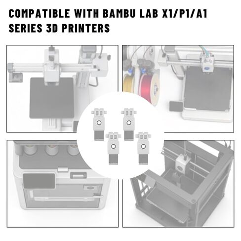 4 قطع شفرات قطع خيوط بديلة لطابعات Bambu Lab X1/P1/A1 ثلاثية الأبعاد، قاطع خيوط فولاذي عالي الدقة ملحقات متوافقة وقطع غيار أدوات الصيانة in Saudi Arabia