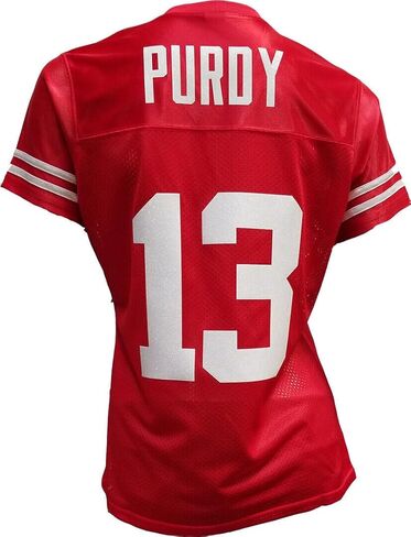 Generic Custom Glitterflake Brock Purdy Womens Red Jersey Size Medium in Saudi Arabia