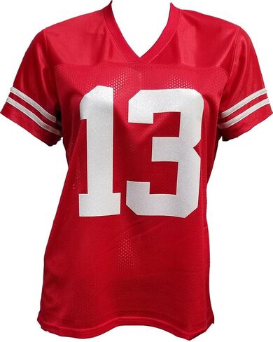Generic Custom Glitterflake Brock Purdy Womens Red Jersey Size Medium in Saudi Arabia