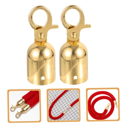 VILLCASE 2Pcs Stainless Steel Rope End Stoppers Heavy Duty Snap Hook for Decking and Railing Durable Cord End Snap Hooks for Residential and Commercial Use in Saudi Arabia
