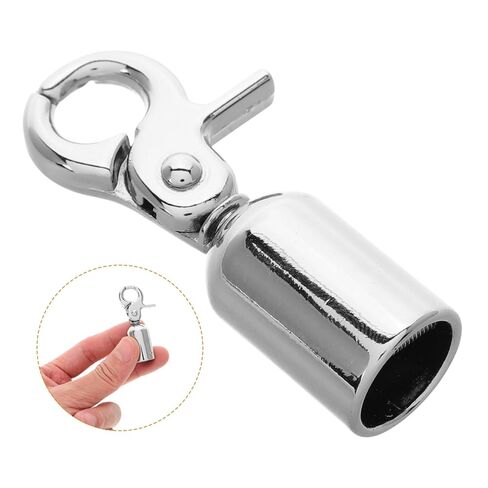 Operitacx 4pcs Alloy Rope End Snap Hooks Safety Lanyard Function Heavy Duty Metal Cord End Stoppers for Crowd Control and Camping Sturdy and Reliable Guardrail Hook in Saudi Arabia