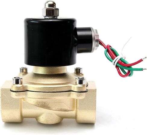 صمام الملف اللولبي النحاسي DN32 DC12V DC24V AC220V 110V صمام الملف اللولبي للمياه والنفط والهواء المغلق عادة (NPT_24VDC) in Kuwait