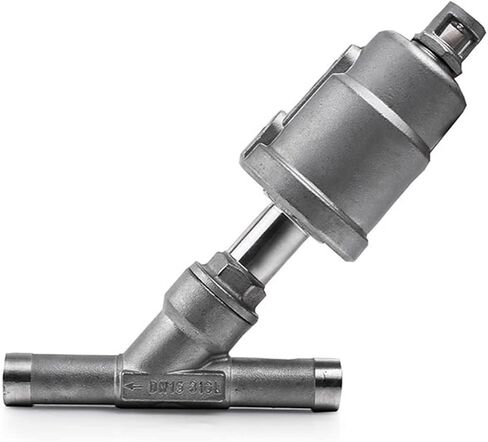 DN15 Stainless Steel Pneumatic Welding Angle Seat Valve with Stainless Steel Actuator(Normally Closed,Single Acting) in Saudi Arabia