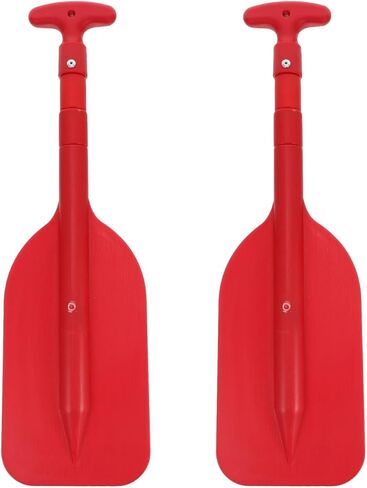 LIOOBO Telescopic Kayak Paddle - 2Pcs Plastic Aluminum Canoe Oar, Boating Accessories River Tubing Paddles in Saudi Arabia