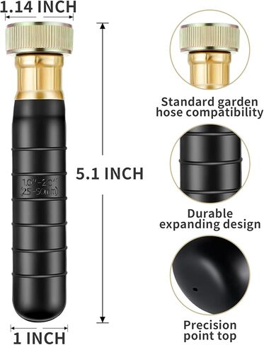 المثانة الصغيرة لتنظيف التصريف من GlückMarine تناسب أنابيب الصرف مقاس 1 إلى 2 بوصة وتزيل الانسدادات العنيدة في حوض المطبخ وحوض الاستحمام وخط الصرف الرئيسي وخط الصرف الصحي بقوة المياه in Kuwait