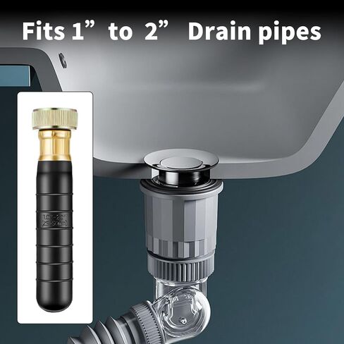 المثانة الصغيرة لتنظيف التصريف من GlückMarine تناسب أنابيب الصرف مقاس 1 إلى 2 بوصة وتزيل الانسدادات العنيدة في حوض المطبخ وحوض الاستحمام وخط الصرف الرئيسي وخط الصرف الصحي بقوة المياه in Kuwait