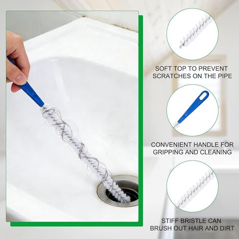 5 قطع أداة إزالة انسداد تصريف الشعر، فتاحة أدوات ثعبان الشعر، أداة إزالة انسداد الأنابيب المرنة للمرحاض، حوض المطبخ، حوض الحمام، الدش، المجاري in Kuwait