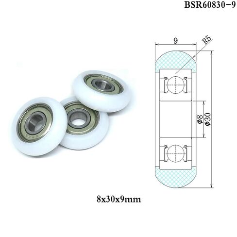 8x30x9mm OD 30mm BSR60830-9 Bearing Wheels 5Pcs in Kuwait