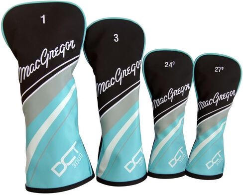 MacGregor Golf Ladies DCT3000 Premium Graphite Irons Graphite Woods Golf Club & Cart Bag Package Set, Mens Right Hand, Navy/White in Saudi Arabia