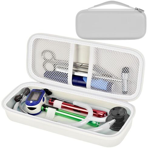 حافظة سماعة الطبيب لأدوات MDF/لمراقبة 3M Littmann Classic III/خفيفة الوزن II S.E/Cardiology IV Diagnostic/Acoustica، للأطباء والممرضات والطلاب والسريريين واستخدام EMS - حقيبة فقط (أسود) in Saudi Arabia