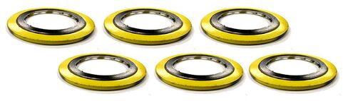 حشية جرح حلزونية SSI900024304GR600X6 من Sterling Seal مع حشو مرن لأنبوب 24 بوصة، فئة الضغط 600#، معرف 24.75 بوصة، 31.125 بوصة OD، 304 لفات من الفولاذ المقاوم للصدأ/جرافيت (عبوة من 6) in Kuwait