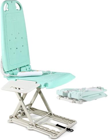 SuperHandy Portable Floor & Bath Lift - EVA Cushion, 26V 51.8Wh Battery, Lightweight 19 lbs, Foldable, 330 lb Capacity, IP68 Waterproof Lift for Seniors, Ergonomic Seat with Removable Panels (Pink) in Saudi Arabia