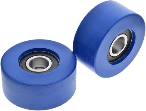 قطعتان من محامل مطلية بالمطاط الأسود مقاس 20 * 80 * 36 مع فتحة مزدوجة 6204RS 20 مم قطر بكرة الباب المنزلقة 80 مم وسمك 36 مم. in Kuwait