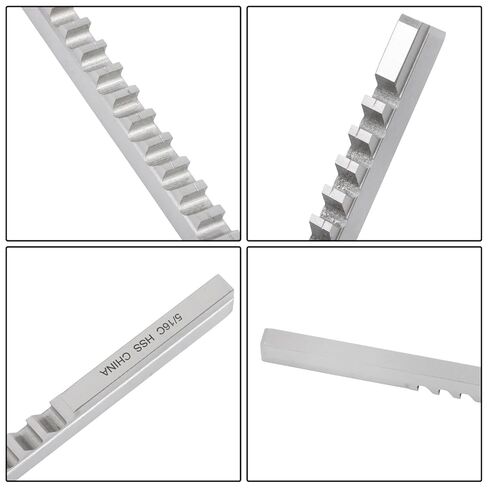findmall 5/16" C Series Keyway Broach Set High Speed Steel Hardened and Ground for Accuracy Keyway Cutting in Metal, Fractional Inch Size for Arbor Press in Saudi Arabia