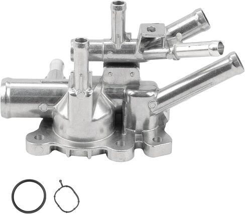Aluminium Engine Coolant Thermostat Housing Assembly Compatible with 2006-2013 BMW E60 E65 E82 E90 E92 128i 323i 328i 330i 135i 335i 535i, Replacement for 11537536655 11537549476 41008697D0 in Saudi Arabia