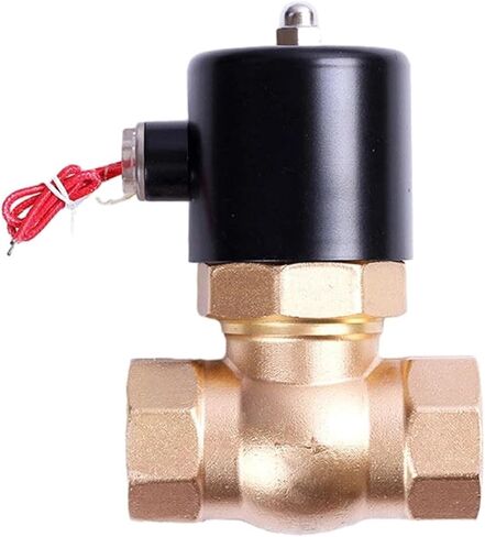 1 "2" صمام الملف اللولبي للبخار بدرجة حرارة عالية مغلق عادة صمام لولبة داخلي نحاسي ثنائي الاتجاه 220 فولت 24 فولت 12 (1، BSP_24VAC) in Kuwait