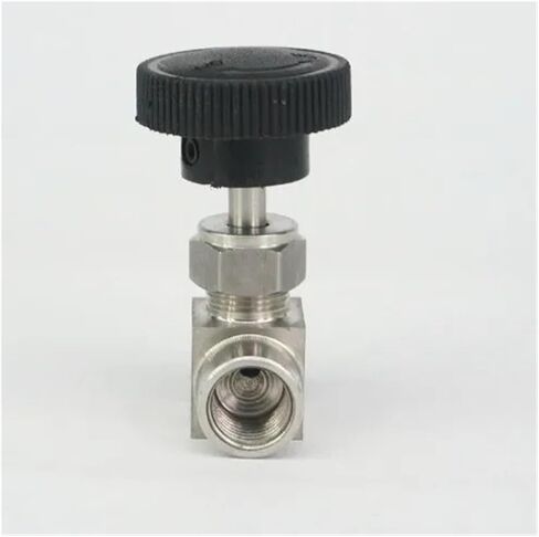 1PCS 1/4" NPT Female to Male Valve 304 Stainless Steel Flow Control in Kuwait
