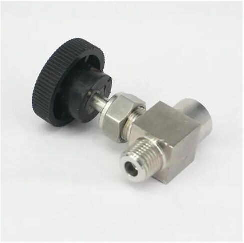 1PCS 1/4" NPT Female to Male Valve 304 Stainless Steel Flow Control in Kuwait