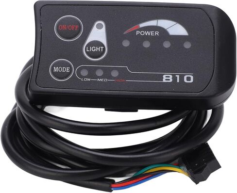 LED S810 Electric Display, Black Plastic LED Display Control Panel 36V 48V S810 LED Display Meter for Electric 5 Pin Ordinary Interface Modification Accessories in Saudi Arabia