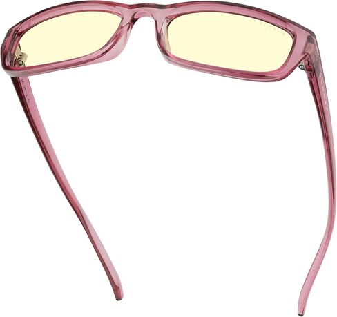 GUNNAR Womens Computer Glasses - Elin Plum Crystal Amber Lens - Blue Light Blocking Anti Glare in Saudi Arabia