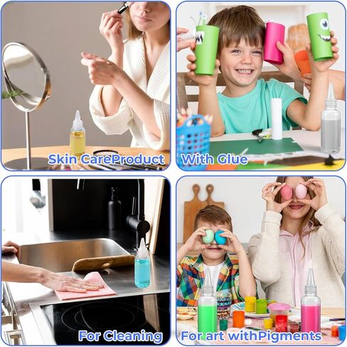 8 قطع من زجاجات الضغط البلاستيكية الصغيرة سعة 1.7 أونصة، زجاجات رش صغيرة سعة 50 مل مع أغطية علوية مقاومة للتسرب، زجاجة ضغط صغيرة فارغة للبهارات، زجاجة صغيرة فارغة للسوائل والسفر والفن والغراء والطلاء واللوشن in Saudi Arabia
