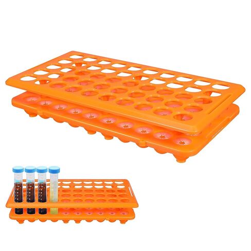 Totority Test Tube Holder Rack 50-Slot Tube Storage Organizer for Laboratory and Industrial Use Glass Test and Vial Shot Glasses Holder 9.64X4.92X1.85 Inch in Saudi Arabia