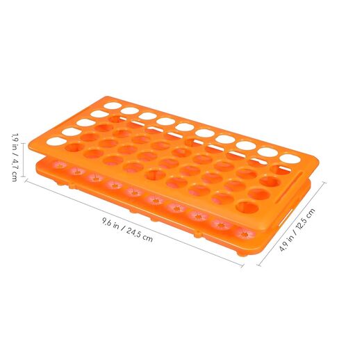 Totority Test Tube Holder Rack 50-Slot Tube Storage Organizer for Laboratory and Industrial Use Glass Test and Vial Shot Glasses Holder 9.64X4.92X1.85 Inch in Saudi Arabia