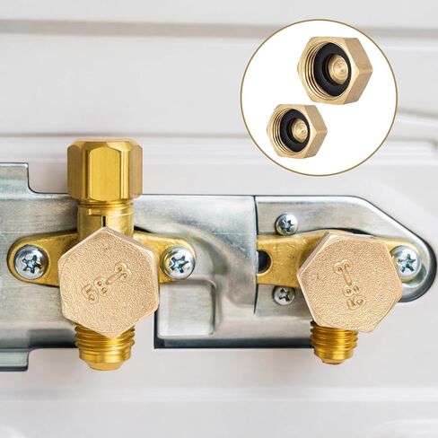 cobee Garden Hose End Caps, Brass Plug Radiator Valve Caps, Brass Garden Hose Cap with Washers Female End Cap for Washing Machine Radiator Valve Faucets Tap in Saudi Arabia