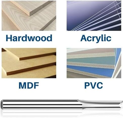 10 قطعة قاطعة الطحن ذات النهاية المستقيمة 1/8 بوصة مطحنة نهاية الكربيد عرقوب ﻿قاطعة الطحن ذات الفتحة المستقيمة ذات الحواف المزدوجة لأداة طحن لقمة التوجيه لأعمال النجارة باستخدام الحاسب الآلي in Kuwait