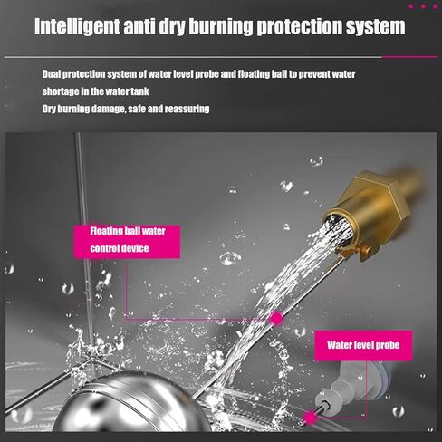 Commercial Bun Steamer, Automatic Water Inlet And Anti-Dry Burning Steam Boiler High Power Suitable for Hotels, Bun Shops And Restaurants,four hole in Saudi Arabia