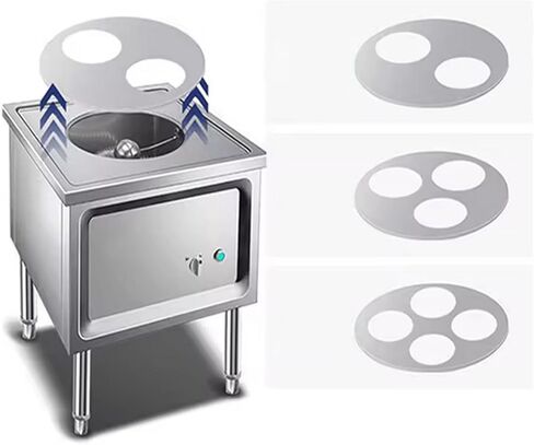 Commercial Bun Steamer, Automatic Water Inlet And Anti-Dry Burning Steam Boiler High Power Suitable for Hotels, Bun Shops And Restaurants,four hole in Saudi Arabia