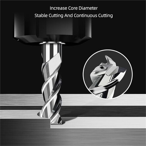 3 قطع طحن كربيد المزامير HRC45 / 55 أداة CNC لطحن نهاية التنغستن (D9xD10x75L) in Kuwait