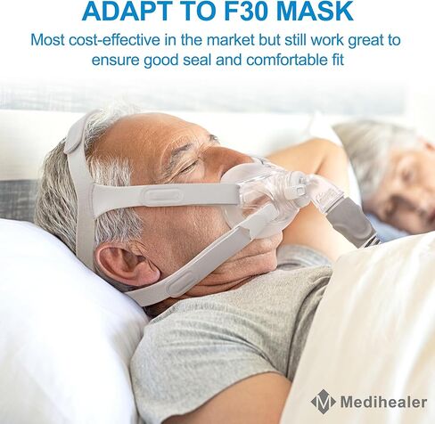 2Packs CPAP Headgear for Airfit F30 with 4 PCS Strap Covers and 2 Pair Clips, CPAP Headgear Compatible with Airfit F30, Comfort Headgear Strap Cover, Great Value Kit Supplies by Medihealer in Saudi Arabia