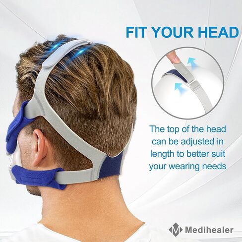 2Packs CPAP Headgear for Airfit F30 with 4 PCS Strap Covers and 2 Pair Clips, CPAP Headgear Compatible with Airfit F30, Comfort Headgear Strap Cover, Great Value Kit Supplies by Medihealer in Saudi Arabia