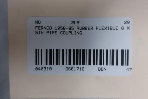 FERNCO 1056-65 Rubber Flexible Pipe Coupling 6 X 5IN in Saudi Arabia