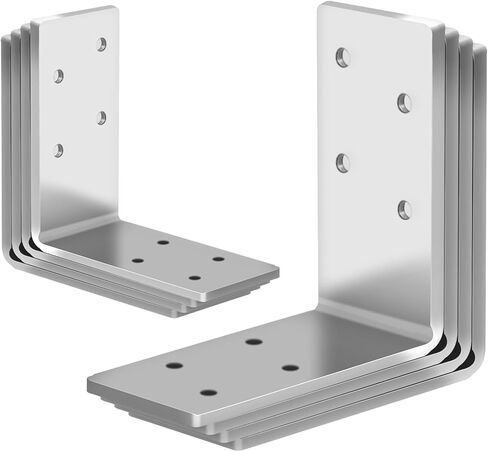 20 حزمة L بين قوسين 3x3 للخشب، قوس تأطير، بين قوسين زاوية شديدة التحمل، دعامة زاوية من الفولاذ المقاوم للصدأ، قوس 90 درجة، حديد زاوية مع فتحات خارجية in Kuwait