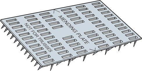 Simpson Strong-Tie MP36 MP 3 بوصة × 6 بوصة لوحة إصلاح مجلفنة مقاس 20 (عبوة من 100) in Kuwait