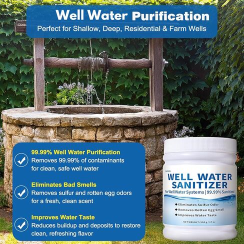 أقراص تنقية مياه الآبار - للتخلص من روائح الكبريت ورائحة البيض الفاسد وتراكم الحديد وروائح المجاري الفظيعة - تحسن الطعم والرائحة | صيغة الغذاء الصف in Kuwait