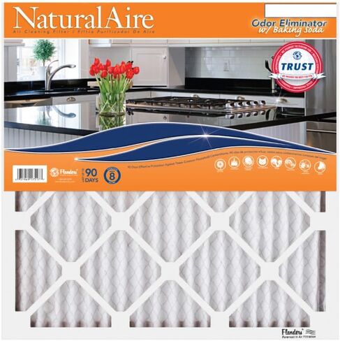 NaturalAire 16x20x1 Pleated Air Filter - Odor Eliminator with Baking Soda, 4-Pack of MERV 8. Controls Household Odors and Traps Harmful Airborne Particles, Lasting Up To 90 Days. 84857.011620 in Saudi Arabia