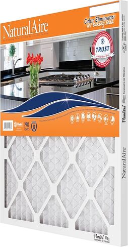 NaturalAire 16x20x1 Pleated Air Filter - Odor Eliminator with Baking Soda, 4-Pack of MERV 8. Controls Household Odors and Traps Harmful Airborne Particles, Lasting Up To 90 Days. 84857.011620 in Saudi Arabia