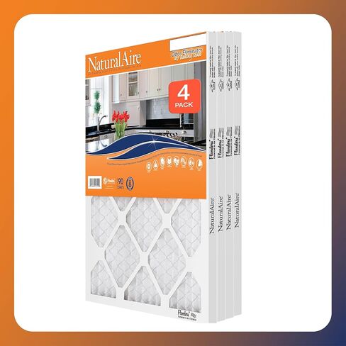 NaturalAire 16x20x1 Pleated Air Filter - Odor Eliminator with Baking Soda, 4-Pack of MERV 8. Controls Household Odors and Traps Harmful Airborne Particles, Lasting Up To 90 Days. 84857.011620 in Saudi Arabia