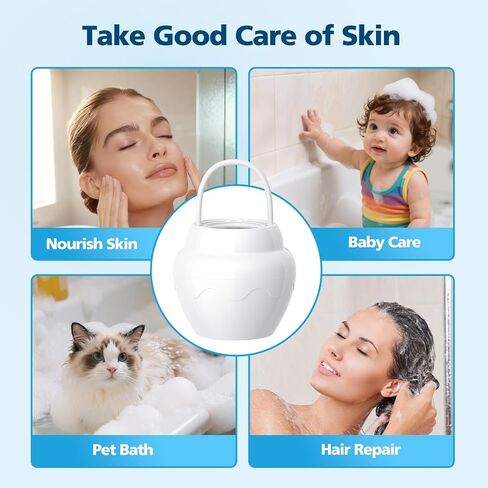 فلتر حمام لحوض الاستحمام، فلتر مياه حوض الاستحمام ذو 8 مراحل، فلتر كيندر لحوض الاستحمام، فلتر حمام توبو، منعم الماء العسر، تنظيف 99% من الملوثات in Kuwait