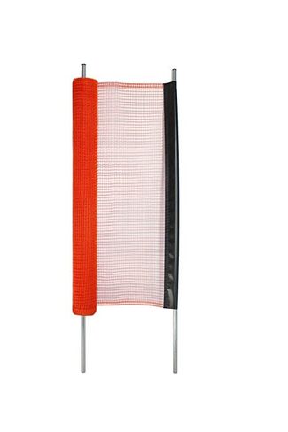 KidKusion Driveway Safety Net | Made in USA | Orange | 8 Ft | Kids Outdoor Safety | Yard & Driveway Visual Barrier Net | Ground Mount | Easy to Install in Kuwait