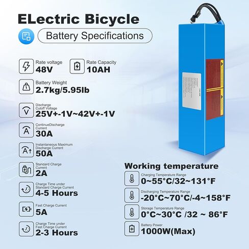 48V 10Ah Lithium Rechargeable Battery with BMS, for 200-1000W Solar Storage and DIY Projects Replacement Battery in Saudi Arabia