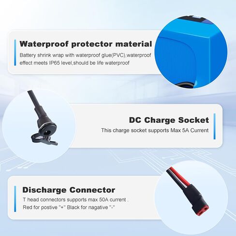 48V 10Ah Lithium Rechargeable Battery with BMS, for 200-1000W Solar Storage and DIY Projects Replacement Battery in Saudi Arabia