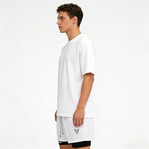 Men’s Athletic Running Shorts with Liner Double Layer Gym Workout Training Shorts for Fitness Running and Active Wear in Saudi Arabia