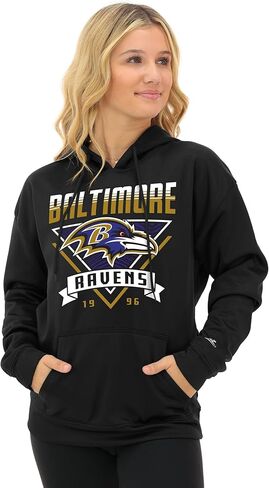 بلوفر بغطاء للرأس للسيدات من Zubaz NFL Teams مع بطانة بنمط الحمار الوحشي (X-Small - 3X-Large) in Saudi Arabia